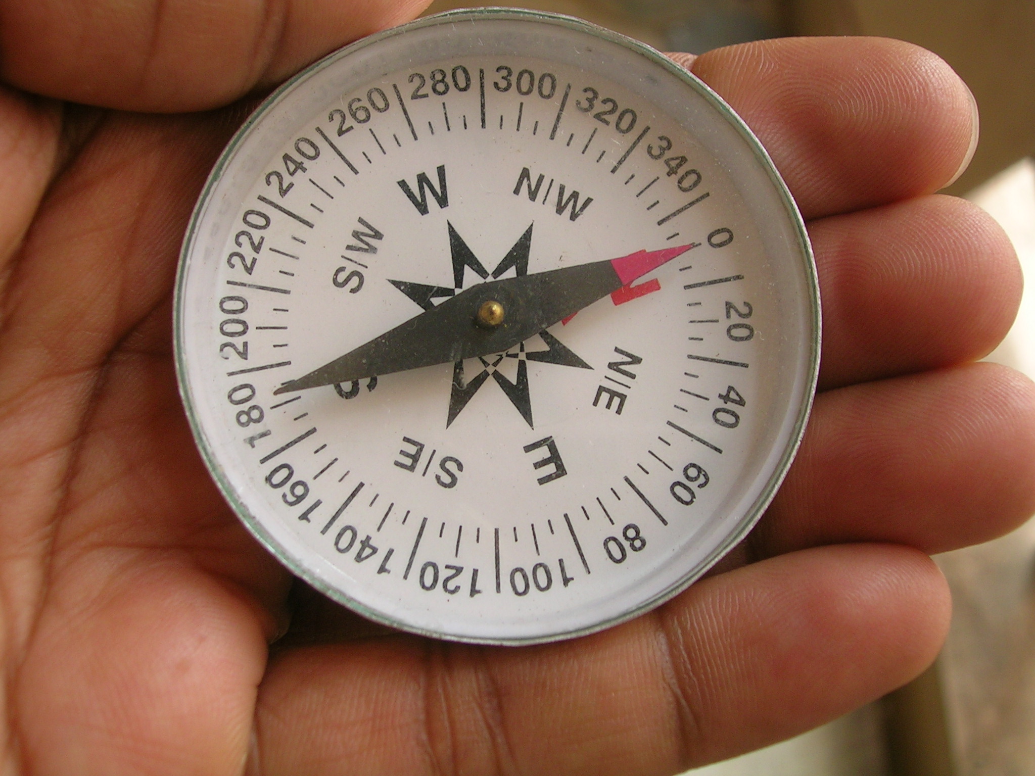 reading a compass