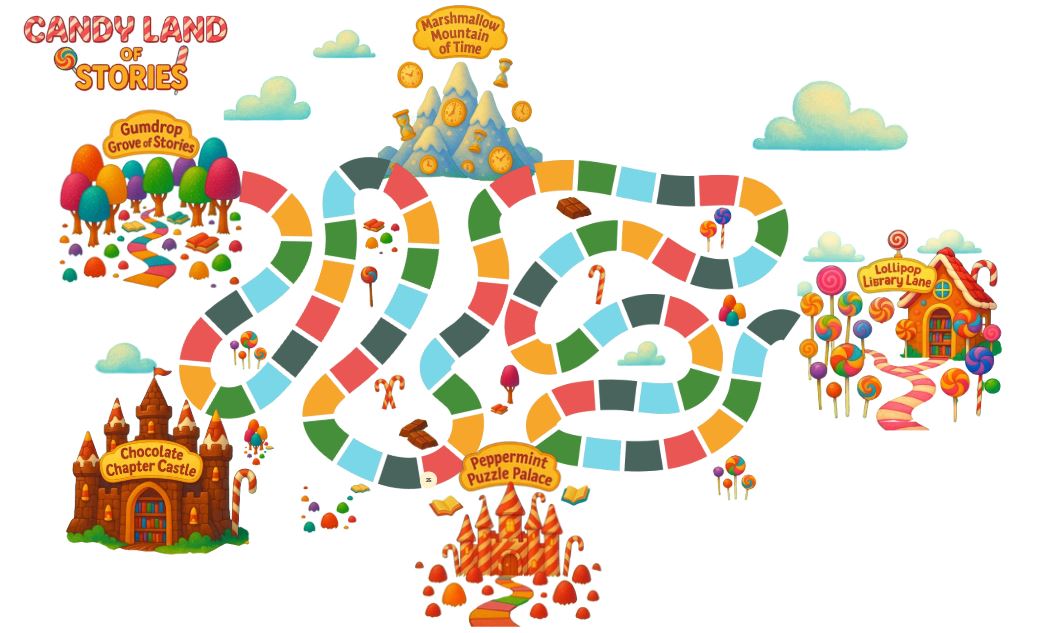 Candy Land of Stories map