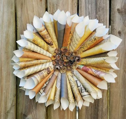 paper wreath