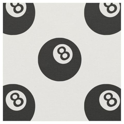 multiple black balls with the number 8 on it in white