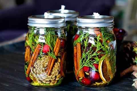 oil mason jar lamp