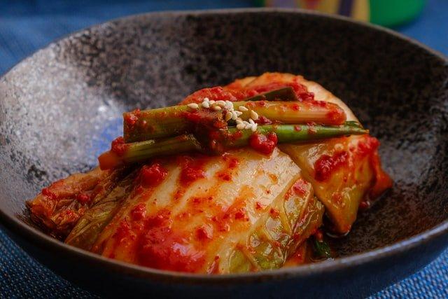 Kimchi in a bowl