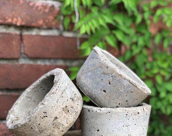 Hypertufa planters