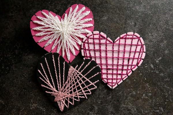 heart string art