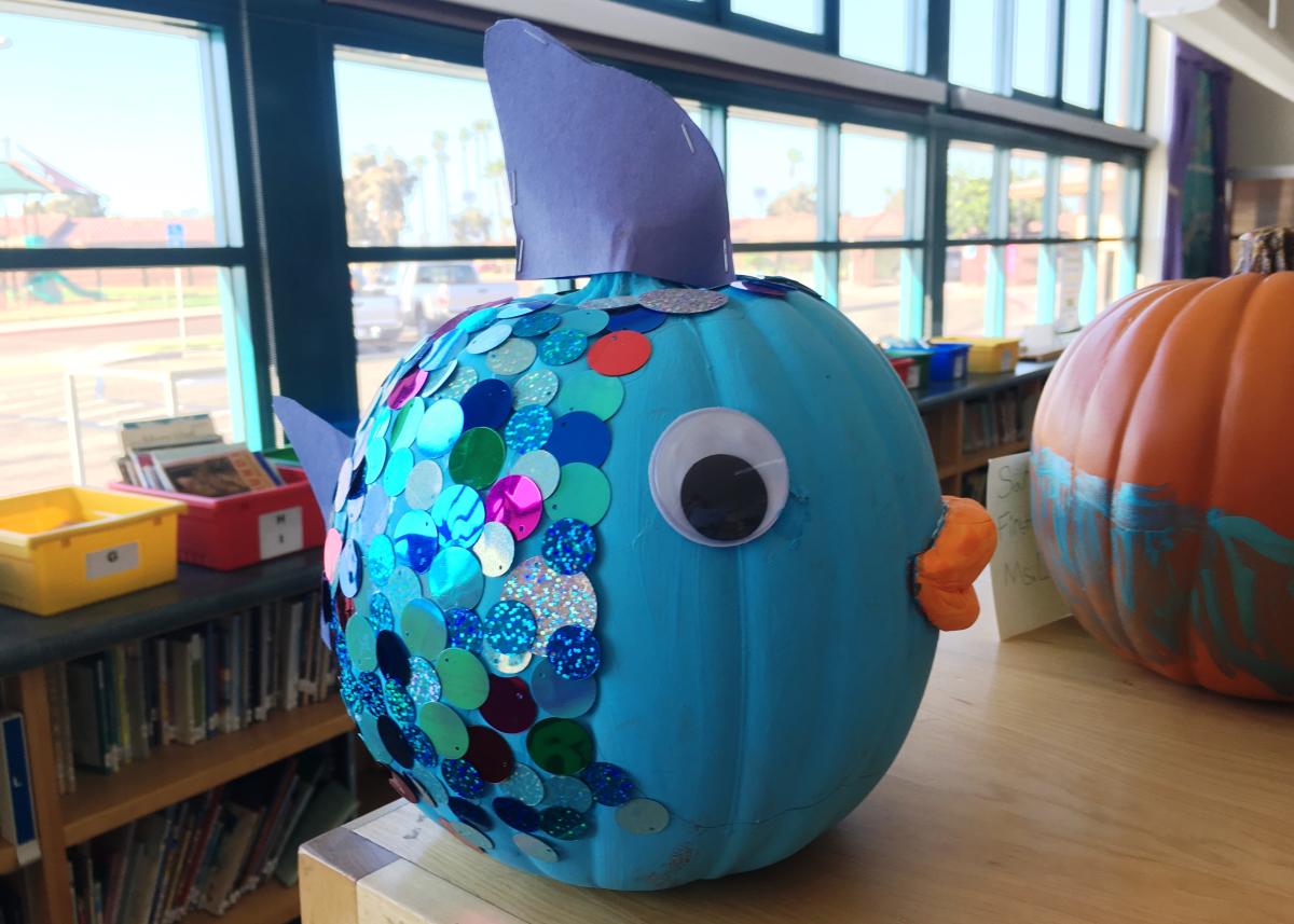 Rainbow Fish pumpkin